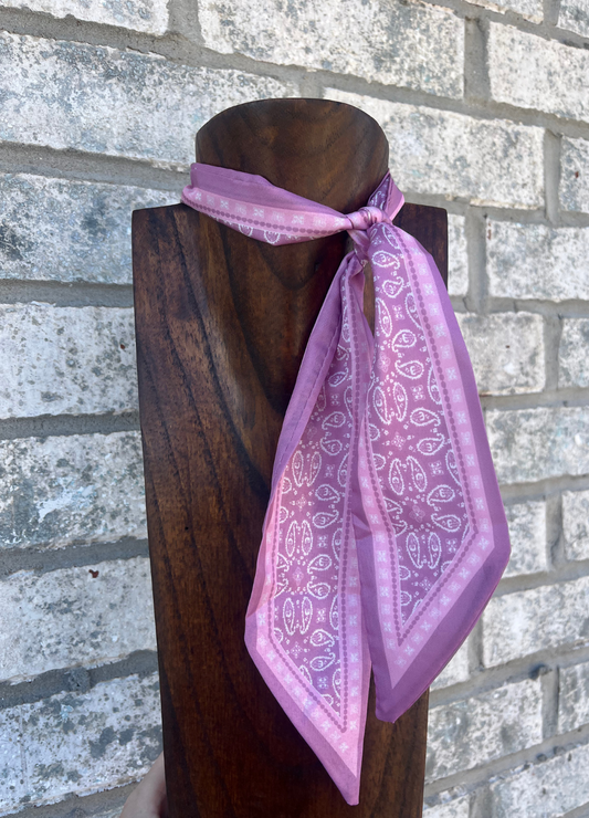 The Pink Bandana Twilly