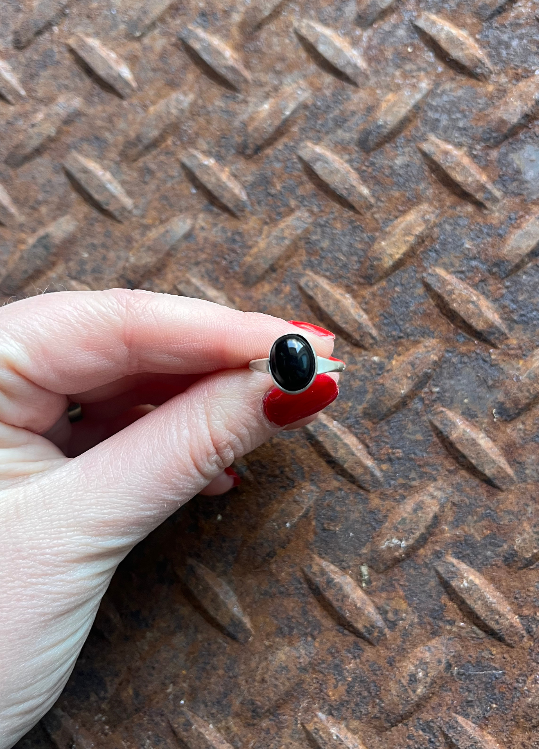 Black Onyx Stone Ring