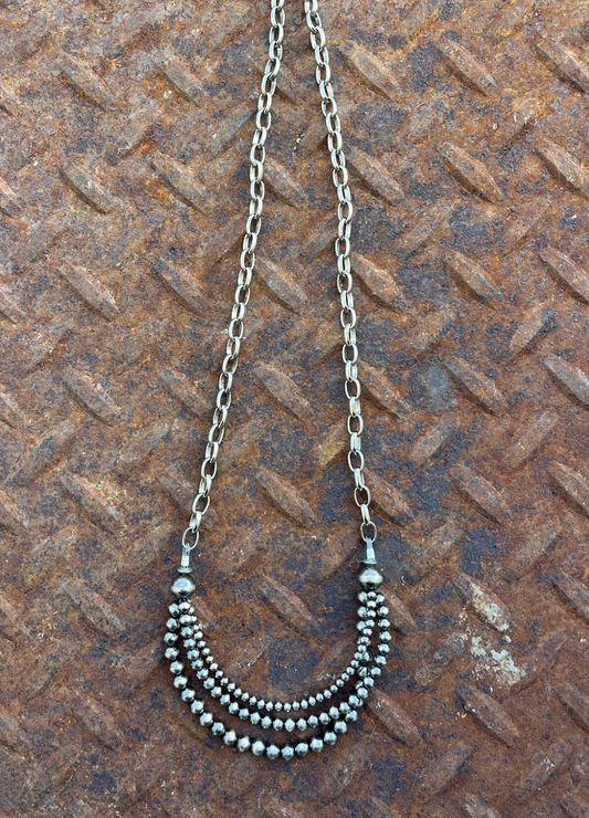 The Three-Strand Chain Necklace