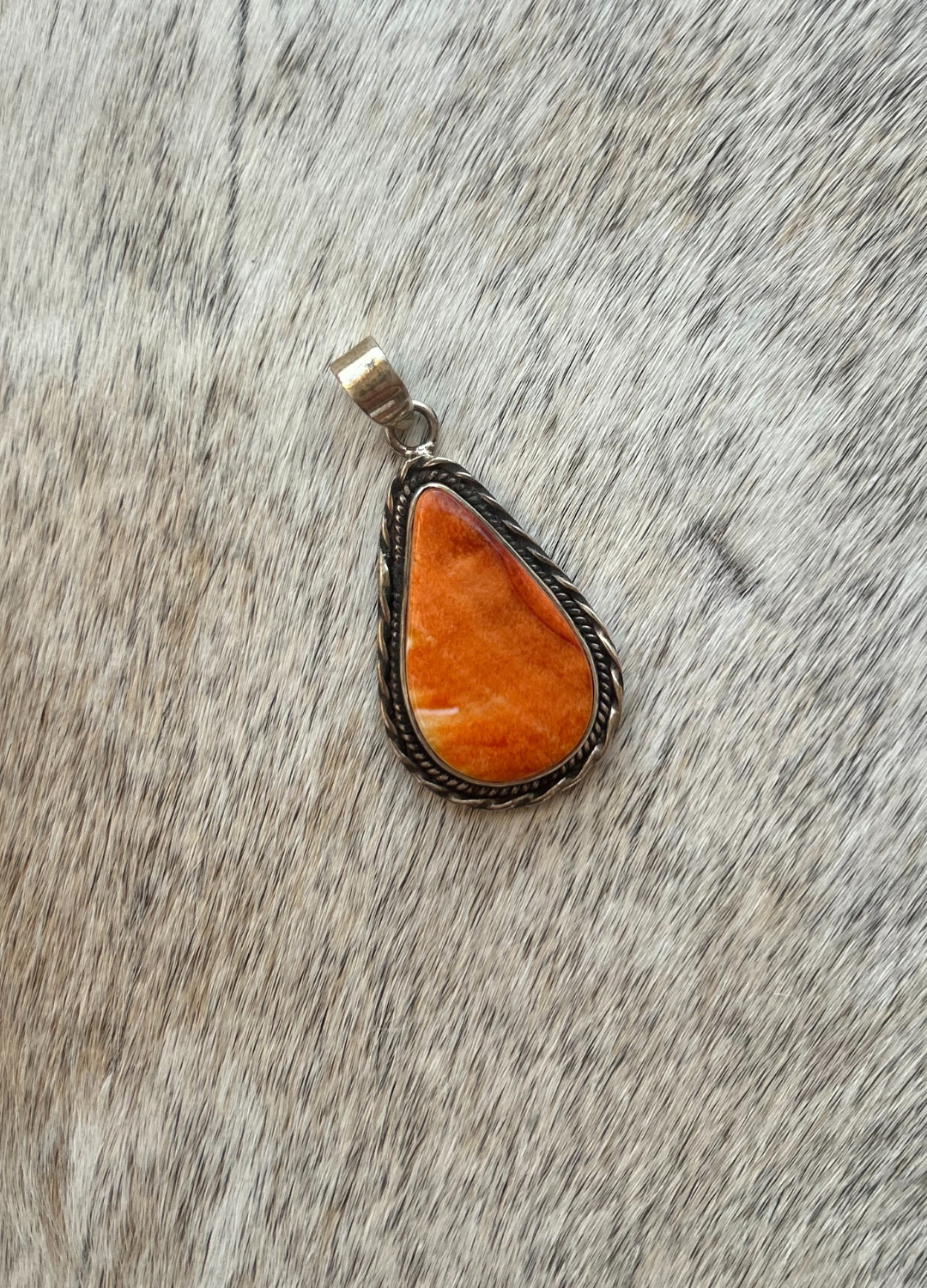 Orange Spiny Pendant