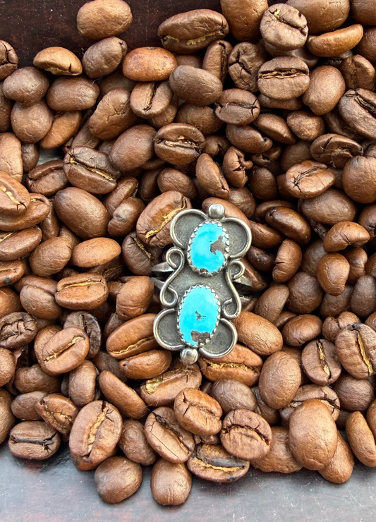 Two-Stone Turquoise Ring