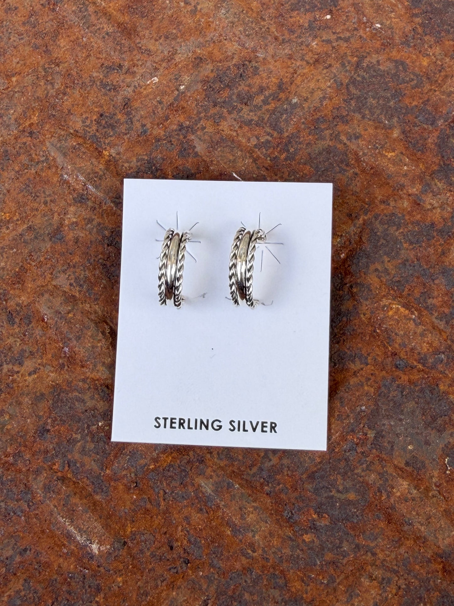 Mini Silver Hoop Earrings